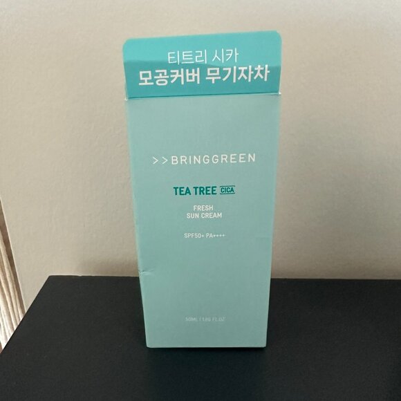 NEW 2 Olive Young BRINGGREEN Tea Tree Cica Fresh Sun Cream & Stick Korean Beauty - Picture 2 of 3